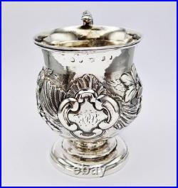 FINE SCOTTISH GEORGE IV STERLING SILVER CHRISTENING MUG Edinburgh 1826