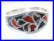 Fine Antique Victorian Silver & Scottish Agate Bangle Bracelet Hinged Cuff