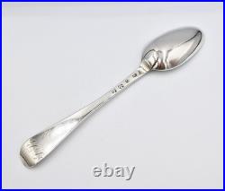 GEORGE III SCOTTISH STERLING SILVER TABLE SPOON Edinburgh 1767 JOHN WELSH