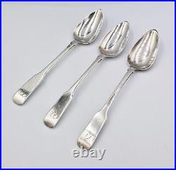 GEORGIAN SCOTTISH PROVINCIAL PERTH STERLING SILVER COFFEE SPOONS c1820