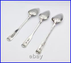 GEORGIAN SCOTTISH PROVINCIAL PERTH STERLING SILVER COFFEE SPOONS c1820