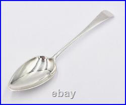GEORGIAN SCOTTISH PROVINCIAL STERLING SILVER DESSERT SPOON c1795 JOHN ERSKINE