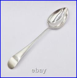 GEORGIAN SCOTTISH PROVINCIAL STERLING SILVER DESSERT SPOON c1795 JOHN ERSKINE