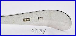 GEORGIAN SCOTTISH PROVINCIAL STERLING SILVER DESSERT SPOON c1795 JOHN ERSKINE