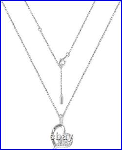 GNOCE Scottish Highland Cow Mother and Child Necklace 925 Sterling Silver Cute