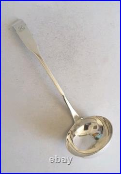 GOOD, PROVINCIAL SCOTTISH ANTIQUE SOLID SILVER SOUP LADLE. DUNDEE c. 1808