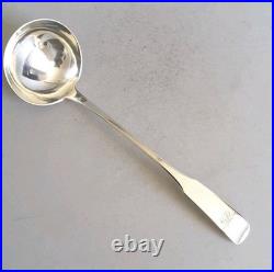 GOOD, PROVINCIAL SCOTTISH ANTIQUE SOLID SILVER SOUP LADLE. DUNDEE c. 1808