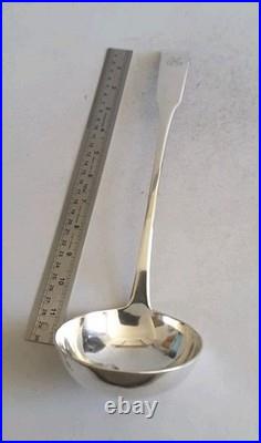GOOD, PROVINCIAL SCOTTISH ANTIQUE SOLID SILVER SOUP LADLE. DUNDEE c. 1808