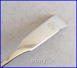 GOOD, PROVINCIAL SCOTTISH ANTIQUE SOLID SILVER SOUP LADLE. DUNDEE c. 1808
