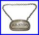 George III Scottish Sterling Silver Brandy Decanter Label Antique 1810 Edinburgh