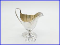 George III Scottish Sterling Silver Pedestal Cream Jug Antique 1796 Edinburgh