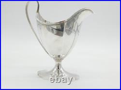 George III Scottish Sterling Silver Pedestal Cream Jug Antique 1796 Edinburgh