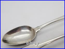 George IV Aberdeen Scottish Sterling Silver Teaspoon Pair Antique c1821 J. Pirie
