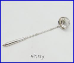 George IV Scottish Sterling Silver Acorn Finial Toddy Ladle Antique 1825 Glasgow