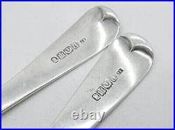 Georgian Scottish Sterling Silver Serving Spoons Pair 1809 Edinburgh Antique