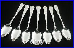 Immaculate Scottish Sterling Silver Teaspoons & Sugar Shovel, Glasgow 1882