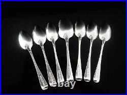 Immaculate Scottish Sterling Silver Teaspoons & Sugar Shovel, Glasgow 1882