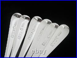 Immaculate Scottish Sterling Silver Teaspoons & Sugar Shovel, Glasgow 1882