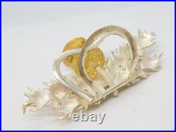 Inverness Scottish Provincial Sterling Silver, Citrine Thistle Place Setting Inverness Scottish Provincial Sterling Silver, Citrine Thistle Place Setting