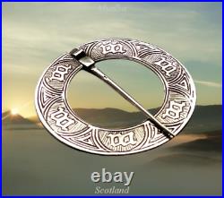 Iona Scottish Sterling Silver Annular Marriage Brooch WH Darby Alexander Ritchie