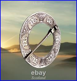 Iona Scottish Sterling Silver Annular Marriage Brooch WH Darby Alexander Ritchie