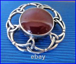 Iona Silver Brooch Scottish Vintage Sterling Carnelian Celtic hm 1973 John Hart Iona Silver Brooch Scottish Vintage Sterling Carnelian Celtic hm 1973 John Hart