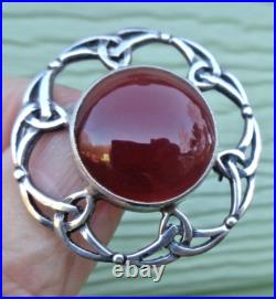 Iona Silver Brooch Scottish Vintage Sterling Carnelian Celtic hm 1973 John Hart Iona Silver Brooch Scottish Vintage Sterling Carnelian Celtic hm 1973 John Hart