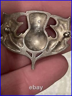 James Avery Arts & Crafts Revival Sterling Silver Scottish Thistle Pin Brooch
