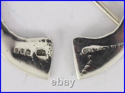 James Coull Pennanular Brooch Sterling Silver Scottish Kilt Pin 925 9g Bw11