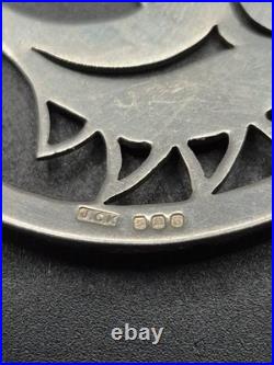 James Kerr Scottish Provincial Sterling Silver Large Pisces Pendant 12.2g