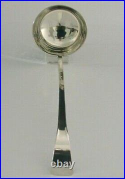 LARGE 90g SCOTTISH PROVINCIAL ISLE OF MULL STERLING SILVER SERVING LADLE 1988
