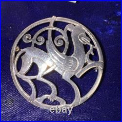LARGE Scottish Shetland Silver Quendale Horse Brooch Hallmarked Edinburgh