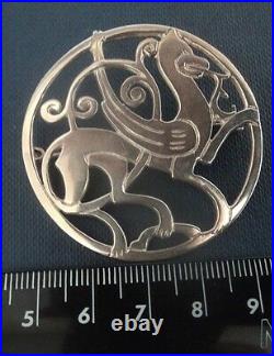 LARGE Scottish Shetland Silver Quendale Horse Brooch h/m 1972/73/74/75 Edinburgh