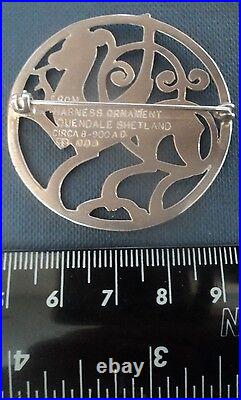 LARGE Scottish Shetland Silver Quendale Horse Brooch h/m 1972/73/74/75 Edinburgh