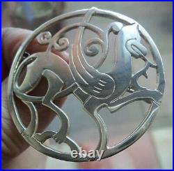 LARGE Scottish Shetland Silver Quendale Horse Brooch h/m 1972/73/74/75 Edinburgh