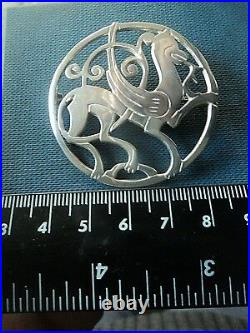 LARGE Scottish Shetland Silver Quendale Horse Brooch h/m 1972/73/74/75 Edinburgh