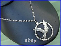 LARGE Scottish Sterling Silver EARLY Seagull Pendant Ola Gorie Orkney h/m 1979