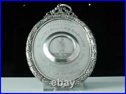 LARGE Scottish Sterling Silver Quoiting Medal, Sir Mark John MacTaggart Stewart