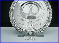 LARGE Scottish Sterling Silver Quoiting Medal, Sir Mark John MacTaggart Stewart