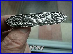 LARGE Zoomorphic Stg. Silver Scottish Iona Brooch Hamish Dawson Bowman 1960s