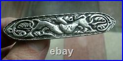 LARGE Zoomorphic Stg. Silver Scottish Iona Brooch Hamish Dawson Bowman 1960s