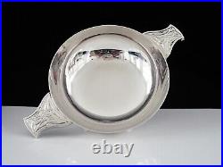 Large Boxed Scottish Sterling Silver Quaich, Hallmarked Edinburgh 2003