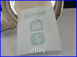 Large Boxed Scottish Sterling Silver Quaich, Hallmarked Edinburgh 2003