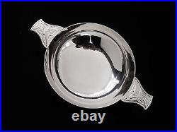 Large Boxed Scottish Sterling Silver Quaich, Hallmarked Edinburgh 2003