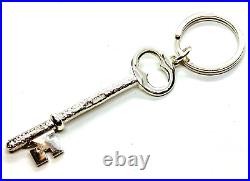 Large Rare Hamilton & Inches Scottish Hammered Sterling Silver Key Ring 30.4 gr