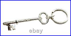 Large Rare Hamilton & Inches Scottish Hammered Sterling Silver Key Ring 30.4 gr