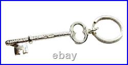 Large Rare Hamilton & Inches Scottish Hammered Sterling Silver Key Ring 30.4 gr