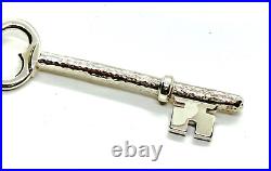 Large Rare Hamilton & Inches Scottish Hammered Sterling Silver Key Ring 30.4 gr