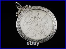 Large Scottish Sterling Silver Farming Agricultural Medal, Best Cow in Milk 1847 Large Scottish Sterling Silver Farming Agricultural Medal, Best Cow in Milk 1847