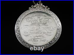 Large Scottish Sterling Silver Farming Agricultural Medal, Best Cow in Milk 1847 Large Scottish Sterling Silver Farming Agricultural Medal, Best Cow in Milk 1847